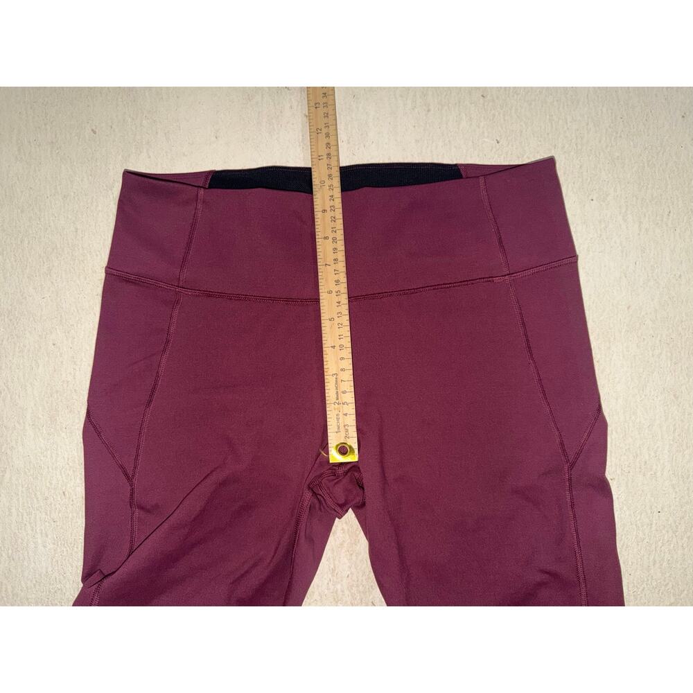 Under armour women’s maroon athletic leggings - Picture 5 of 16